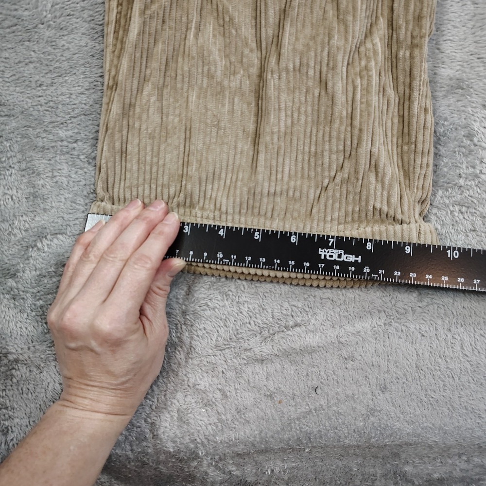 Vintage Gochu Wide Wale Corduroy Cuffed Pleated Corduroy Pants Mens Size 34 X 30 - Picture 6 of 12